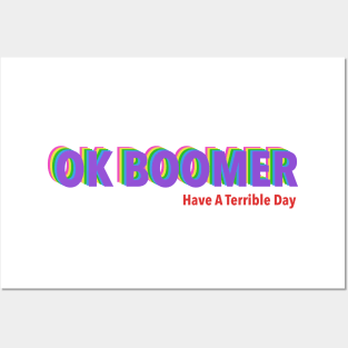 Ok Boomer Posters and Art